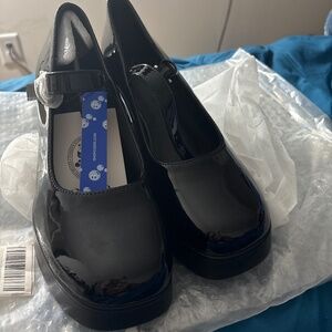 Size 11 Black platform "Mary Jane style" heels